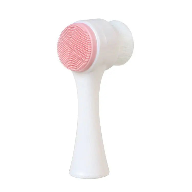 Silicone Facial Cleansing Brush, Rechargeable & Double-Sided