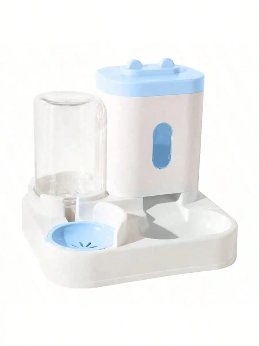 Automatic Gravity Cat Feeder with Water Dispenser, No Power Needed Pet Food and Water Station for Cats, 50g-200g Capacity