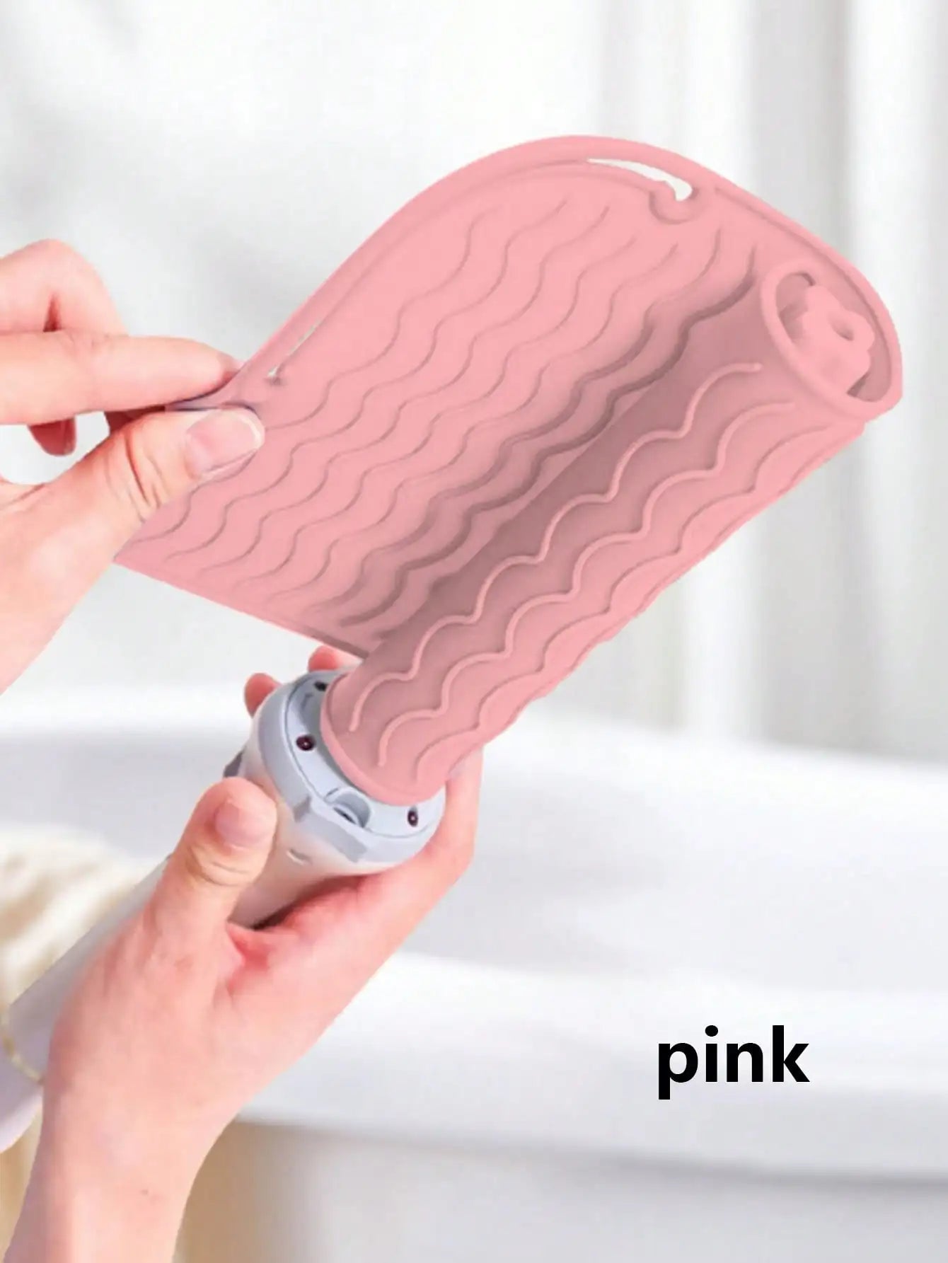 Silicone Heat Resistant Travel Mat, Portable Pad Cover for Curling Iron, Flat Iron and Hair Straightener, Plus Size