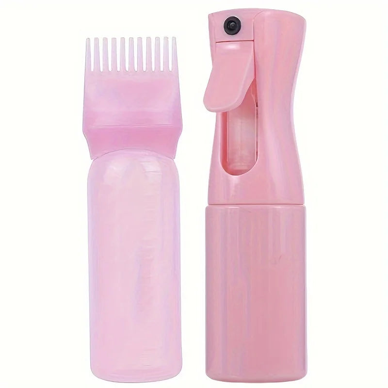 Refillable Spray Bottles with Root Comb Applicator, 2-Pack