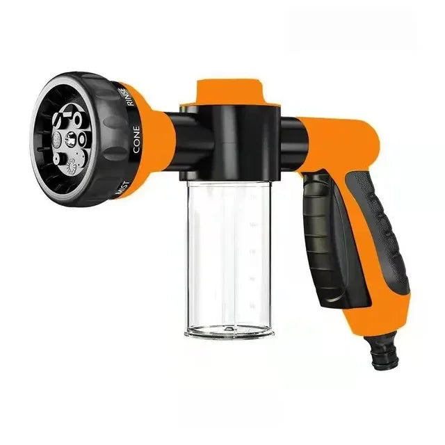 High Pressure Water Spray Gun, Adjustable Nozzle Foam Car Wash Gun for Car and Garden Cleaning, Portable ABS Hose Nozzle