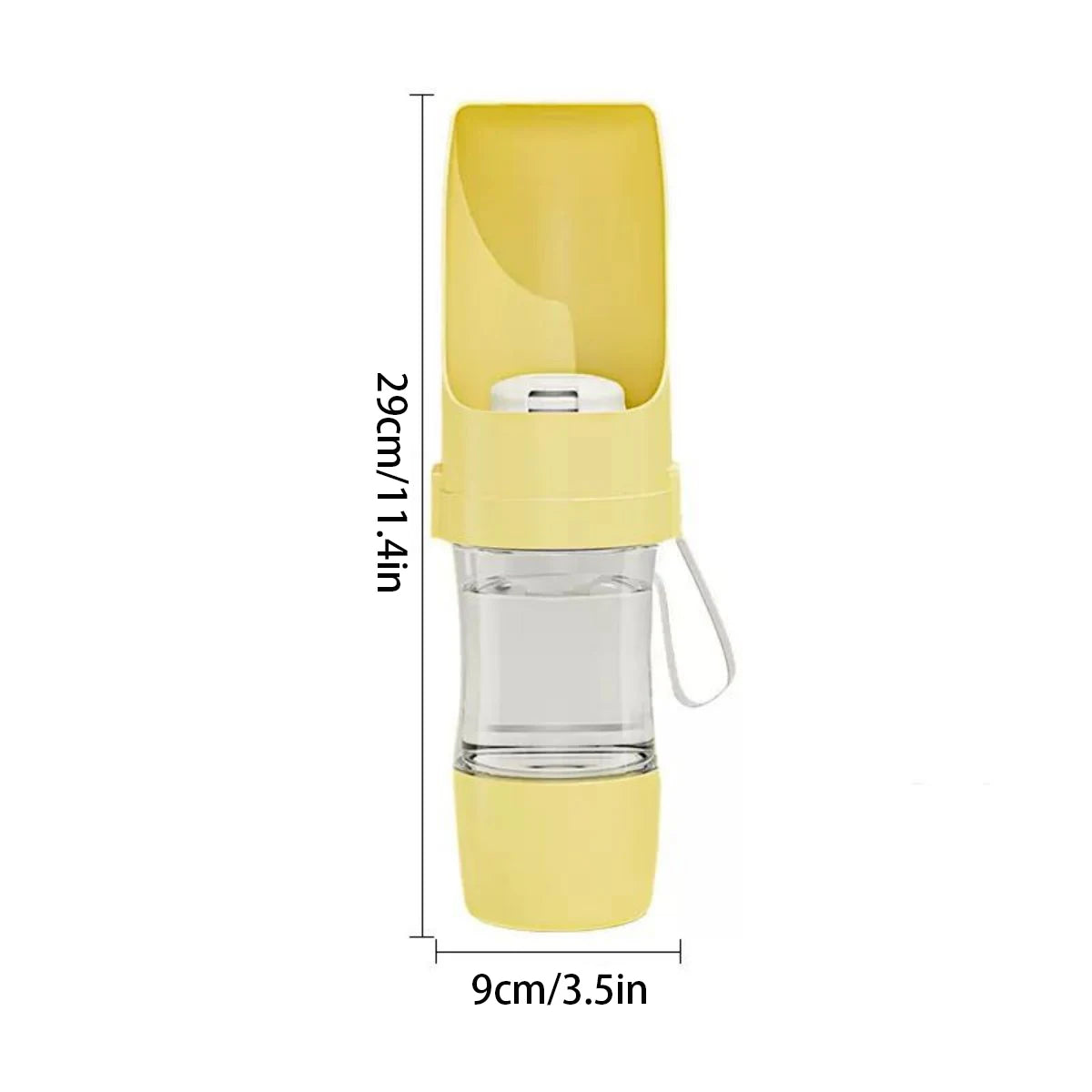 Portable Dog Water Bottle, 500ml Leak Proof Travel Water Dispenser with Drinking Bowl for Walking, Hiking and Outdoor Use, Universal Fit for All Dog Breeds