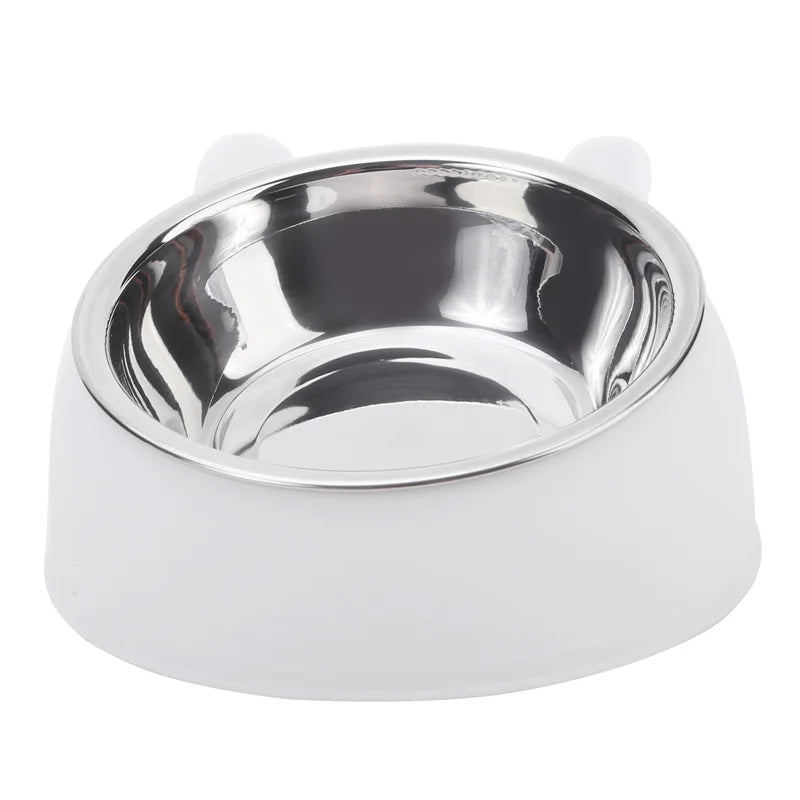 Stainless Steel Cat Bowl with Elevated Base