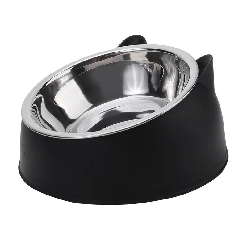 Stainless Steel Cat Bowl with Elevated Base