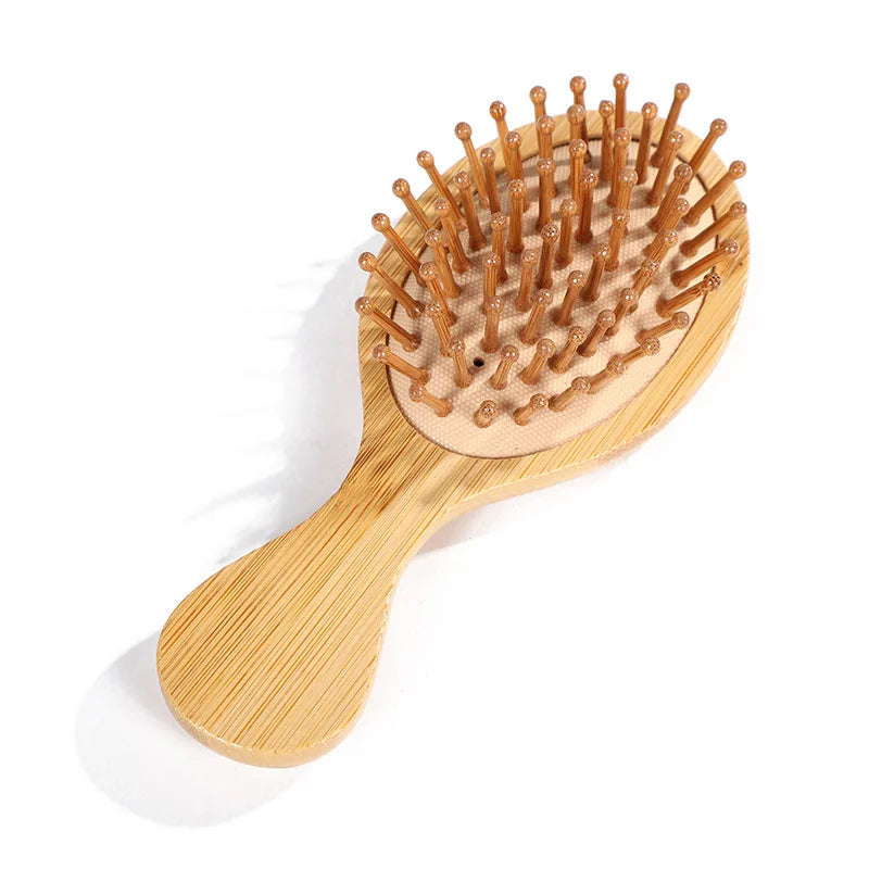Bamboo Massage Hair Brush  Anti-Static Scalp Comb