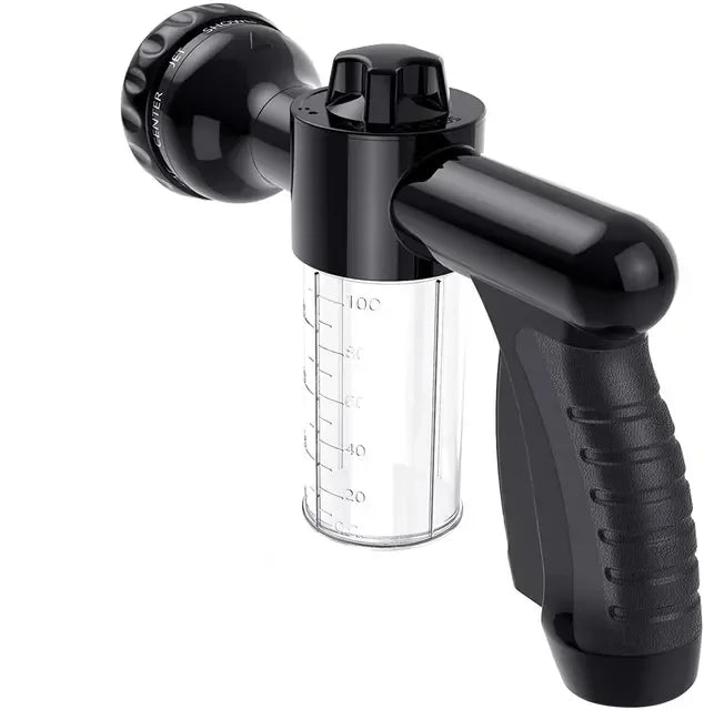 High Pressure Water Spray Gun, Adjustable Nozzle Foam Car Wash Gun for Car and Garden Cleaning, Portable ABS Hose Nozzle