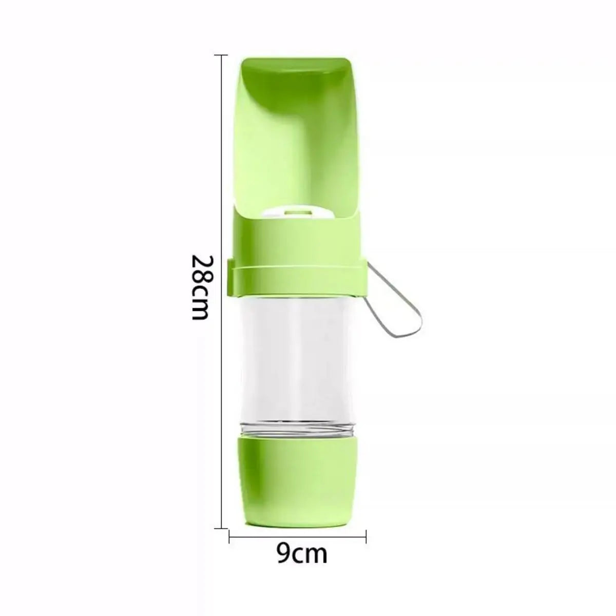 Portable Dog Water Bottle, 500ml Leak Proof Travel Water Dispenser with Drinking Bowl for Walking, Hiking and Outdoor Use, Universal Fit for All Dog Breeds