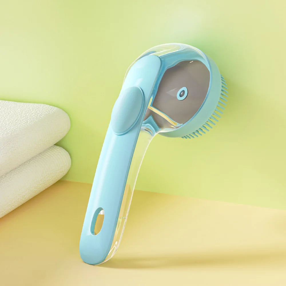 Pet Bath Brush for Dogs and Cats, Silicone Massage Scrub Brush for Bathing and Grooming, Ideal for Small Pets