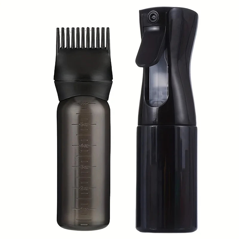 Refillable Spray Bottles with Root Comb Applicator, 2-Pack