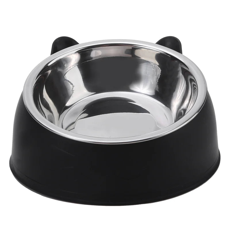 Stainless Steel Cat Bowl with Elevated Base