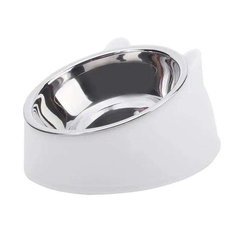 Stainless Steel Cat Bowl with Elevated Base