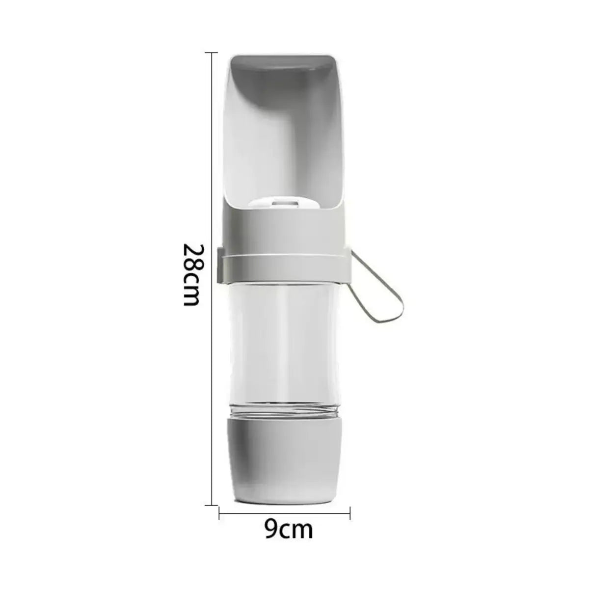 Portable Dog Water Bottle, 500ml Leak Proof Travel Water Dispenser with Drinking Bowl for Walking, Hiking and Outdoor Use, Universal Fit for All Dog Breeds