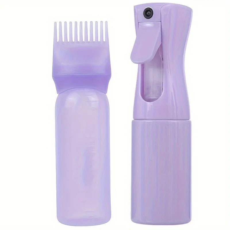 Refillable Spray Bottles with Root Comb Applicator, 2-Pack